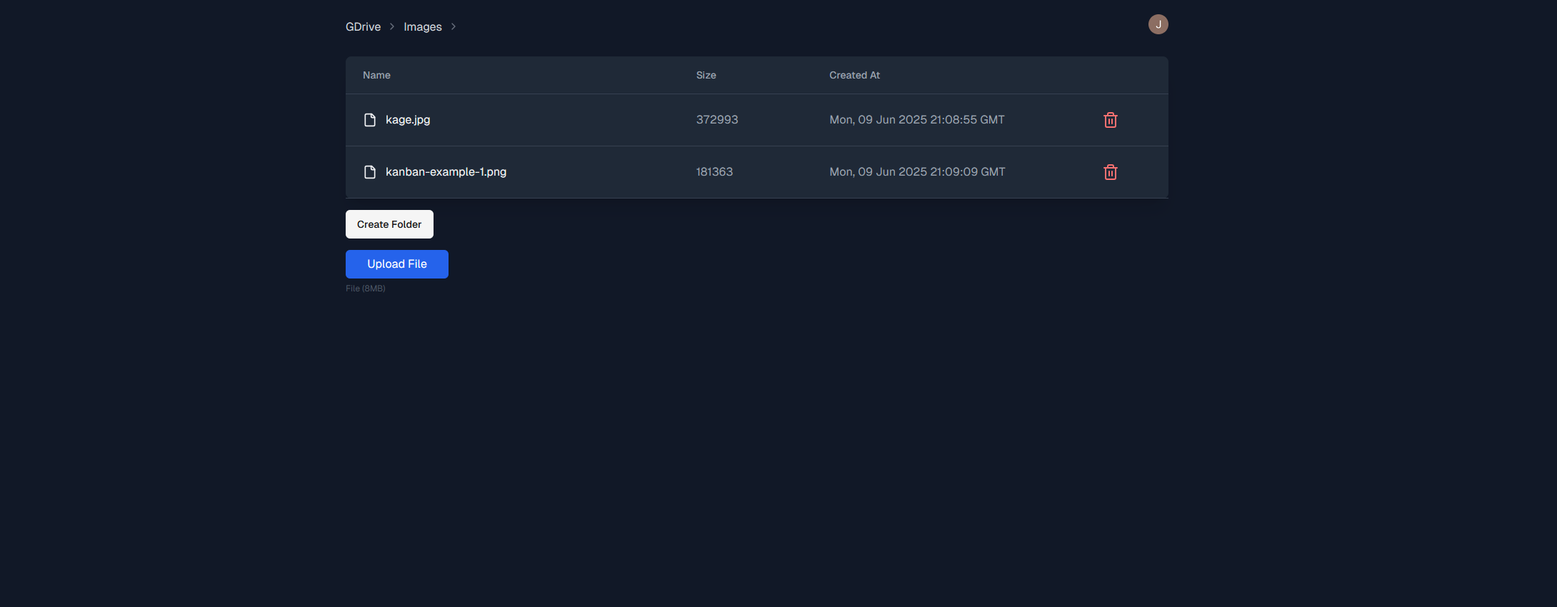 view inside images folder